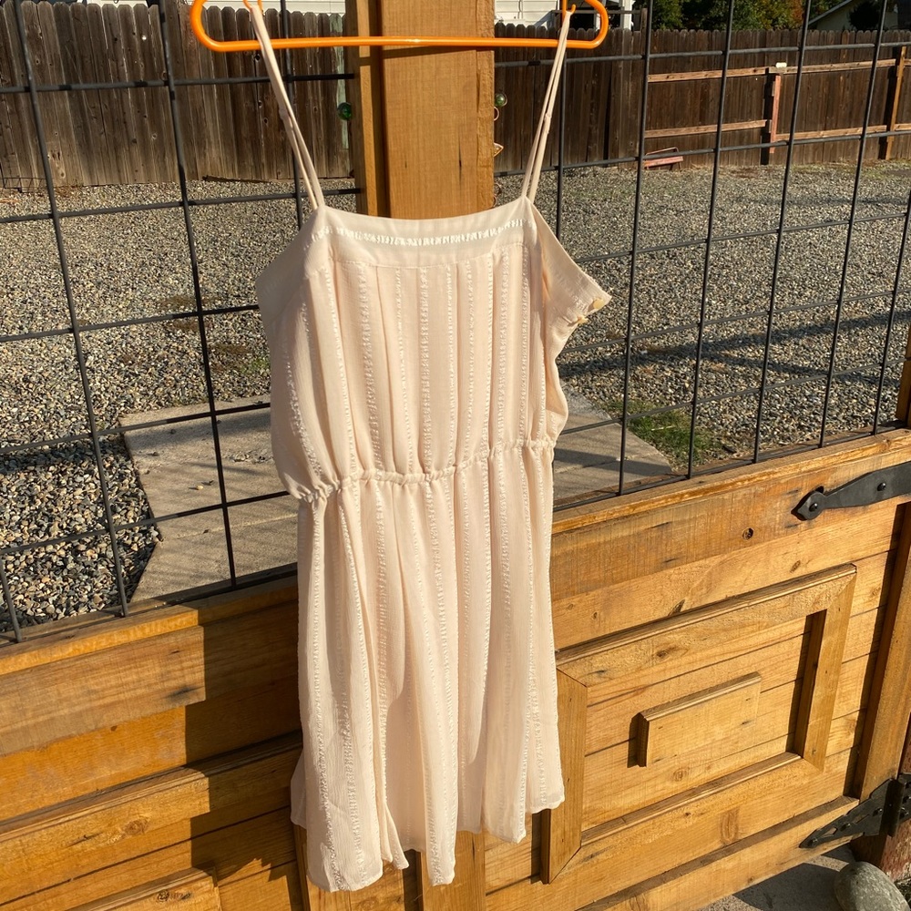 Blush spaghetti strap dress